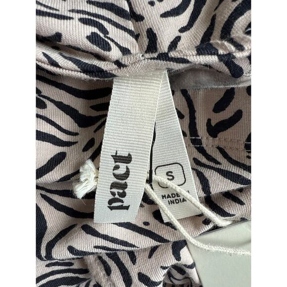 PACT Women’s Maya Halter Dress Size S Windswept Oat Cotton - Picture 9 of 11